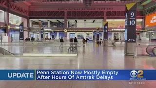 Penn Station clears out after hours of Amtrak delays