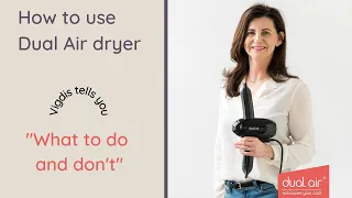 How to use the professional  Dual Air blow dryer to have the best ergonomic working position.