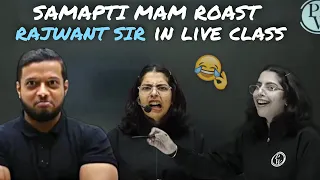 Samapti mam ने कि Rajwant sir को roast 😂🤣 | Funny moments in live class | #physicswallah #samaptimam