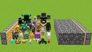 all mobs and bedrock combined