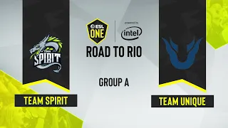 CS:GO - Team Spirit vs. Team Unique [Train] Map 1 - ESL One Road to Rio - Group A - CIS