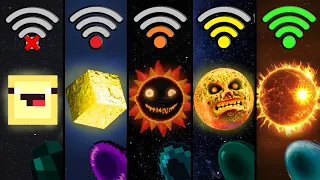 minecraft sun with different Wi-Fi be like