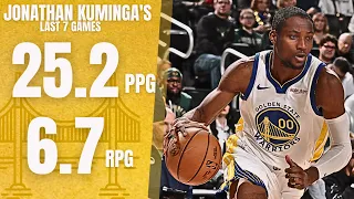 Jonathan Kuminga Last 7 Games Highlights