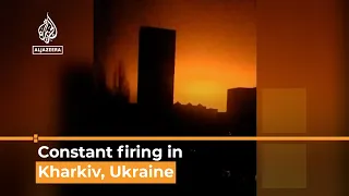 Video shows constant firing in Kharkiv, Ukraine | AJ #shorts
