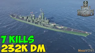 World of WarShips | Montana | 7 KILLS | 232K Damage - Replay Gameplay 1080p 60 fps