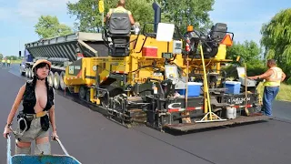 World's Extreme Asphalt Paving Machines - Amazing Fastest Modern Road Construction Machine