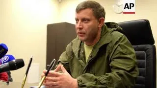 Prime-minister of self-proclaimed Donetsk Peoples Republic comments on elections