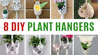 8 DIY Macrame Plant Hangers | Plant hanging ideas