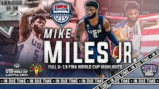 Mike Miles Jr. Full FIBA U19 World Cup Highlights | USA Gold Medal Winner | TCU's Dynamic Guard