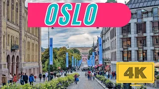 Oslo Norway 🇳🇴 -- August 2022 ||4K -HDR Walking Tour ||Main 3 places in Oslo --( ▶️ 17 min)