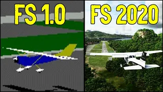 Evolution of Microsoft Flight Simulator 1982-2020 (Gameplay)