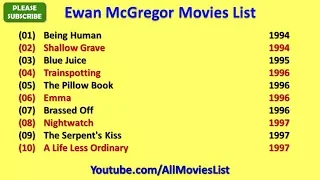 Ewan McGregor Movies List