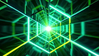 10 hours green background for videos  4k 60fps no sound/ bright glowing neon effect tunnel vj loop