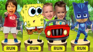 Tag with Ryan vs Pj Masks Catboy vs SpongeBob Run vs Vlad and Niki Run Gameplay