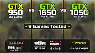 GTX 950 vs GTX 1650 vs GTX 1050 Ti | 9 Games Tested