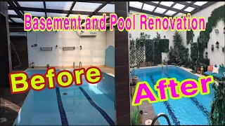 Basement/Pool Renovation | Basement Make Over | Basement DIY