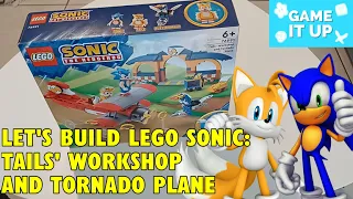 Building Lego Sonic the Hedgehog- Tails' Workshop and Tornado Plane 76991