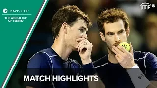 Murray/Murray (Great Britain) vs del Potro/Mayer (Argentina) | Davis Cup Highlights | ITF