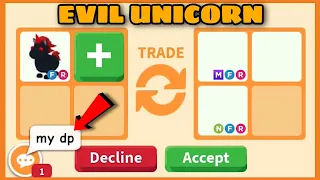 WOW!! PEOPLE ALWAYS OVERPAY FOR THEM!!😮😮 16 HUGE OFFERS FOR EVIL UNICORN in Adopt me Roblox