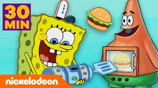 Bob Esponja | ¡Las mejores invenciones de Cangreburgers! | Nickelodeon en Español