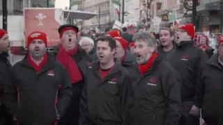 Welsh Rugby Fans Sing Bread Of Heaven Before 6 Nations Game