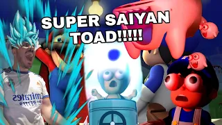 TOAD GOES SUPER SAIYAN | SMG4: MARIO SCREWS IN A LIGHTBULB REACTION