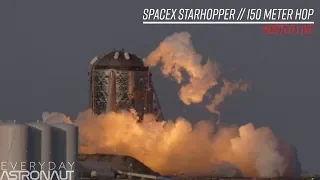 SpaceX StarHopper 150 meter hop test HD (LOUD)(LIVE 1.5 miles away)