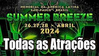 Summer Breeze Brasil 2024 - Todas as Atrações