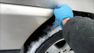 Rust Stain Removal On Your Car FAST ( Use WD40 ) !!!
