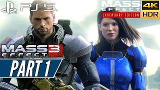 MASS EFFECT 3 LEGENDARY EDITION (PS5) Walkthrough Gameplay PART 1 [4K 60FPS HDR] - No Commentary