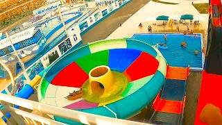 Water Slides at Afsona Water Park in UZBEKISTAN