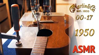 Repairing Cracks on a vintage 1950 Martin 00-17    ACMP