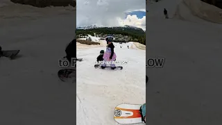 6 year old and 7 year old ride 22ft SuperPipe together #snowboarding