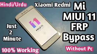 Mi Redmi 5A FRP bypass Gmail Account unlock 100% 2021 (Hindi)