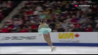 2016 Skate Canada Satoko Miyahara 3Lz3T slo mo