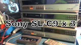 Sony Betamax SL-C9 video recorders.  Part 2.