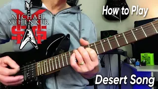 How to Play Desert Song - Michael Schenker. Guitar Lesson / Tutorial KDA