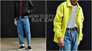 HOW TO STYLE BLUE JEANS + LOOKBOOK | Men's Fashion | Daniel Simmons