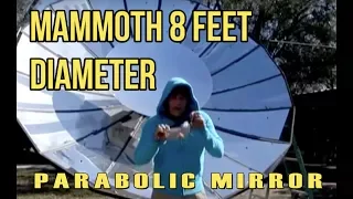 Giant Parabolic Mirror Solar Powered Steam Production Death Ray