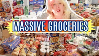 FOOD for a Large Family | Massive Grocery Shopping Haul | BIG Once-a-Month Grocery Shopping!