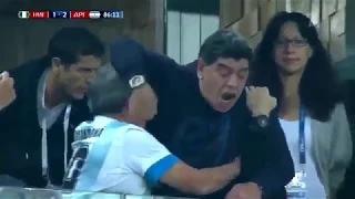 Diego Maradona showed them middle finger at the World Cup2018 ЧС ЧМ 2018 Диего Марадона показал фак