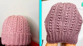 Женская шапочка крючком.🧶