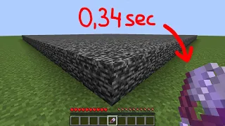 how to break bedrock in 0.34 sec