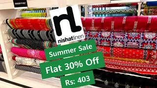 Nishat Linen Sale Flat 30% Off - Starting From Rs: 403 per meter