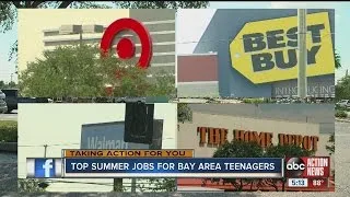 Top part-time jobs and industries for teens this summer