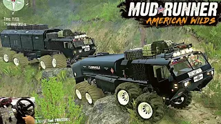 Two Huntsman Tankers On Sasquatch Mountain Offroading | Epi # 240 | MudRunner (mods) Spintires