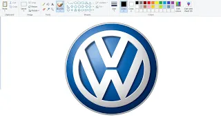 How to draw VOLKSWAGEN Logo | Drawing VOLKSWAGEN Logo step by step on computer.