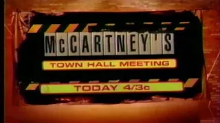 May 17, 1997 - Commercial Break for VH1's "Paul McCartney's Town Hall Meeting"