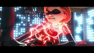 Incredibles 2: Elastigirl vs. Screenslaver Fight Scene [1080p 60FPS]