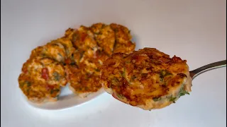 Juicy Chicken Patties with Cheese and Fresh Tomatoes | Delicious Food for the Family